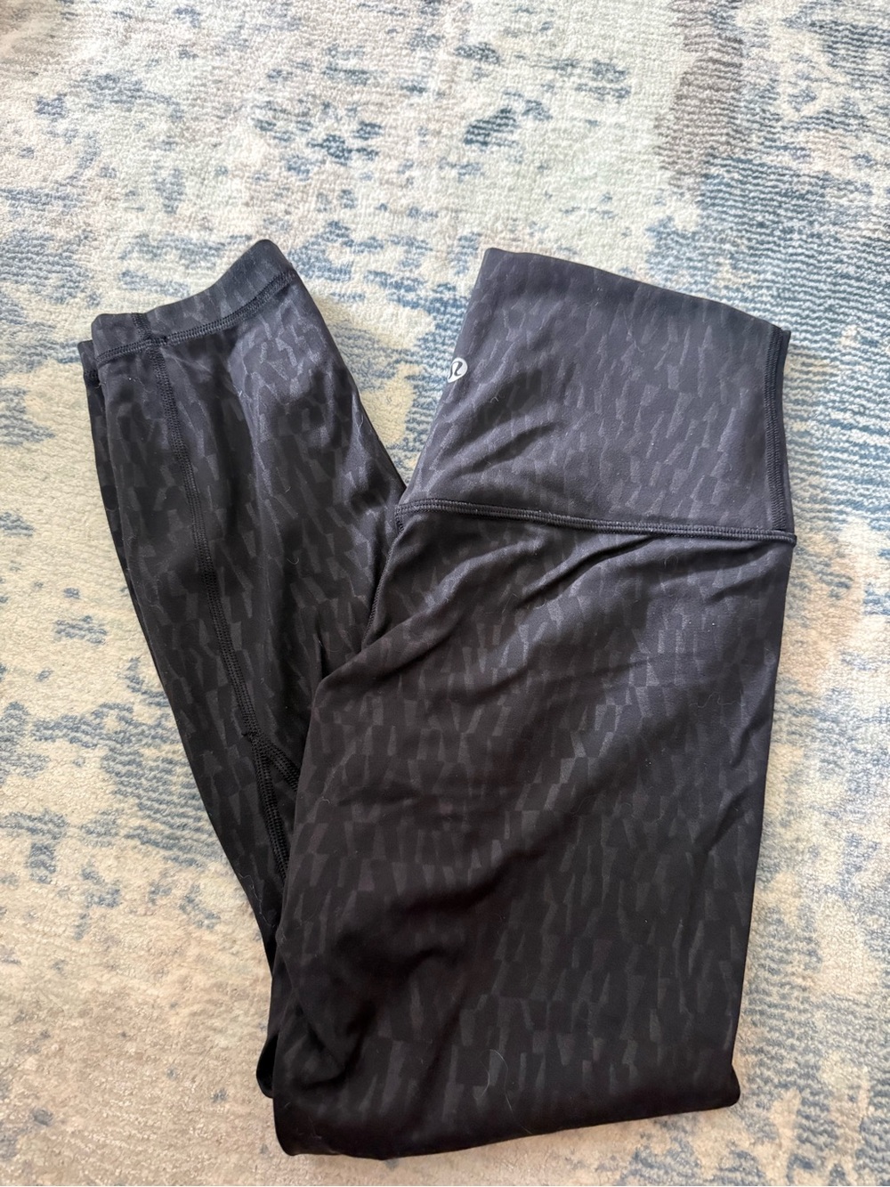 lululemon athletica Black Textured High-Rise Leggings